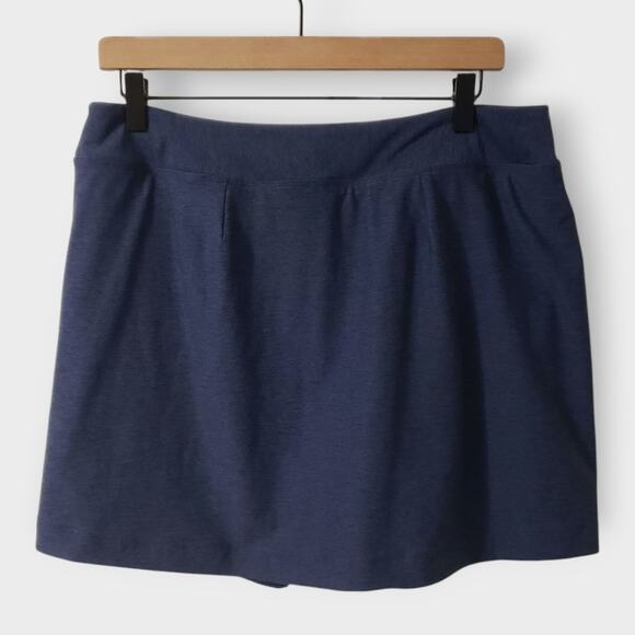 Outdoor Voices Court Skort 4.5" Blue Tennis Skirt XL Pocket High Rise Stretch - Picture 3 of 9